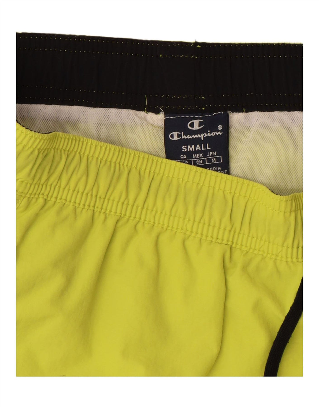 CHAMPION Mens Swimming Shorts Small  Yellow Vintage Champion and Second-Hand Champion from Messina Hembry 