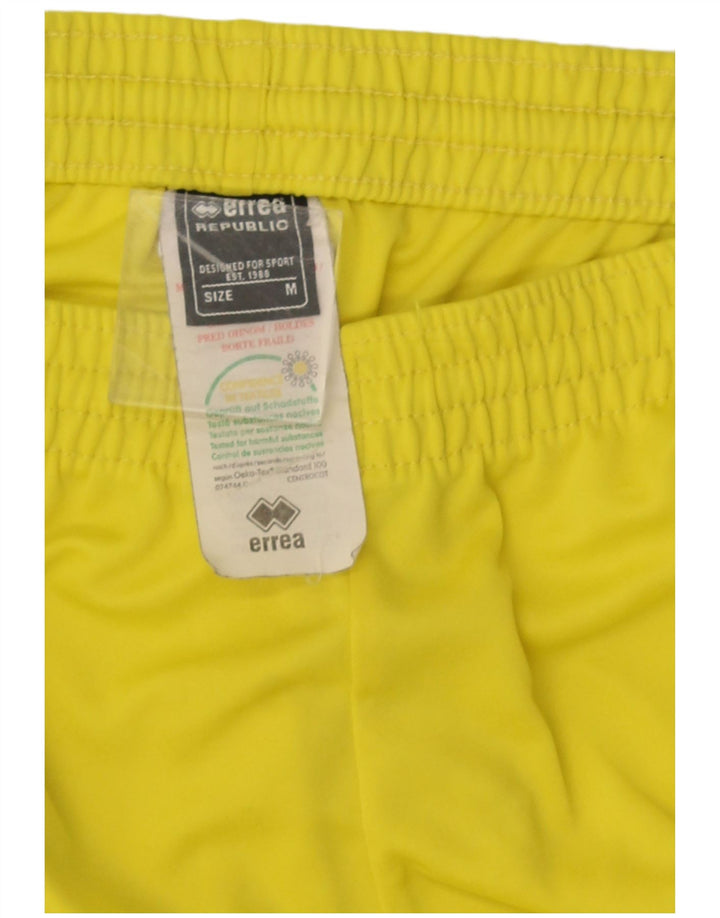 Errea Herre grafiske sportsshorts Medium Gul Polyester