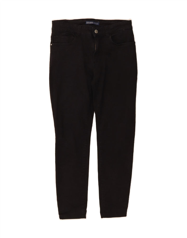 ZARA Womens Skinny Cropped Jeans EU 40 Medium W30 L25 Black Vintage Zara and Second-Hand Zara from Messina Hembry 