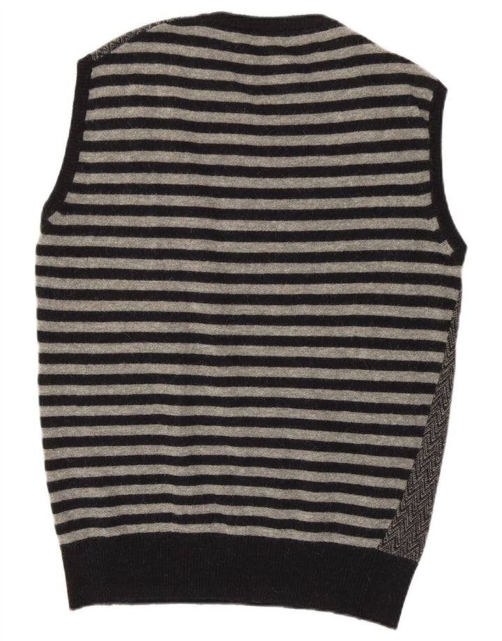 Liu Jo Dame Vest Tank Top IT 52 XL Grå Chevron Alpaca Uld
