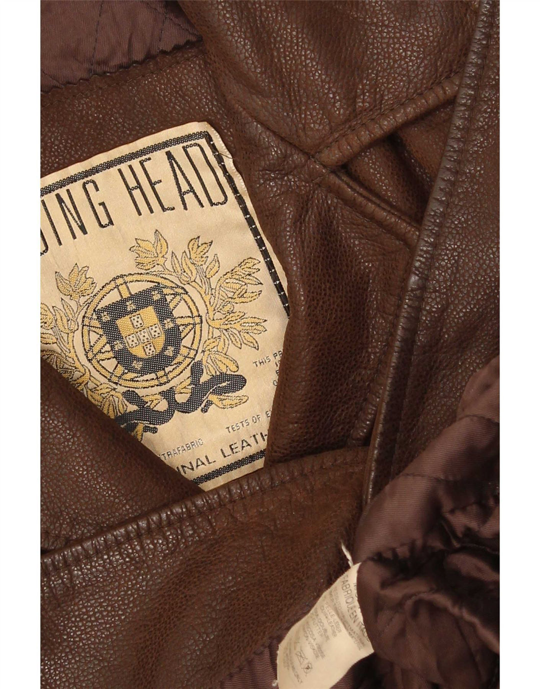 Vintage læderfrakke til kvinder UK 14 Medium Brun