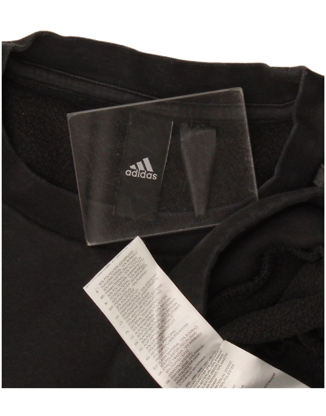 Adidas Sweatshirt til mænd, lille sort bomuld