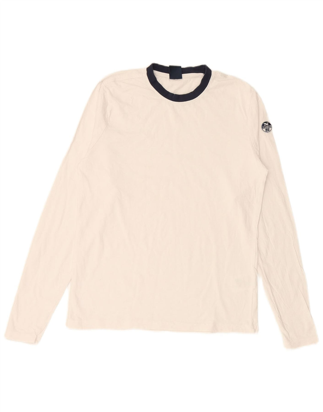 NORTH SAILS Herre Top Langærmet XS Hvid Bomuld