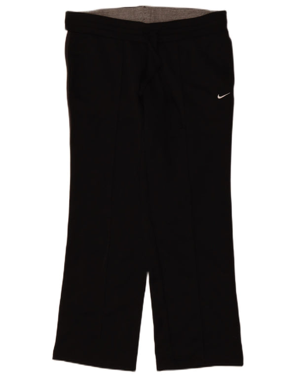 NIKE træningsdragtsbukser til kvinder UK 12/14 Medium Black Polyester