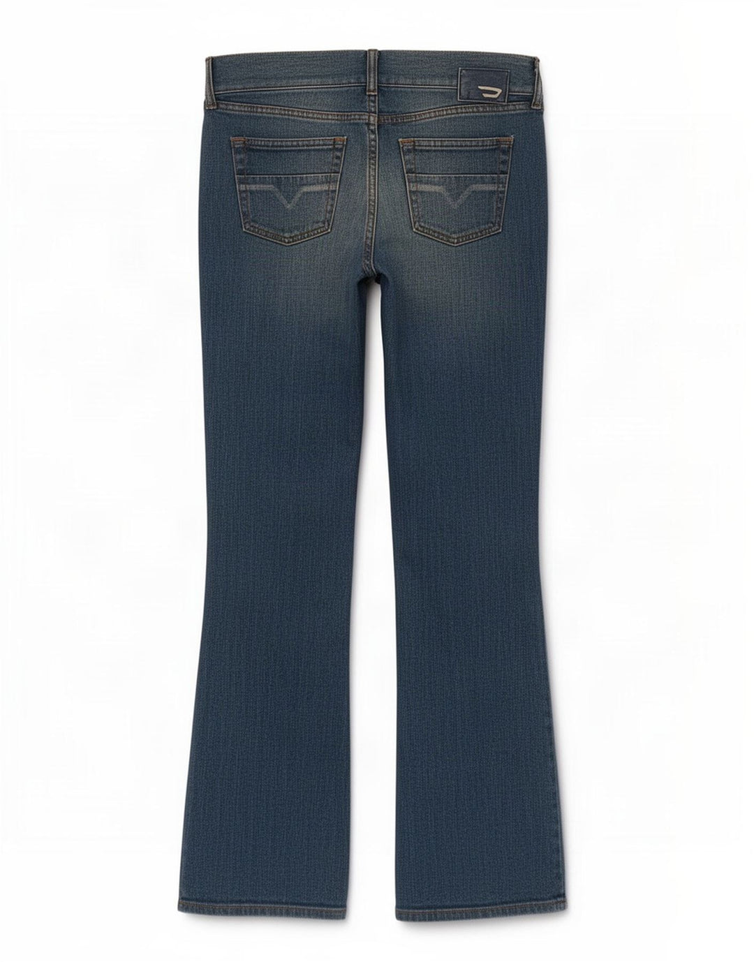Diesel Dame Bootcut Jeans W29 L33 Blå Bomuld