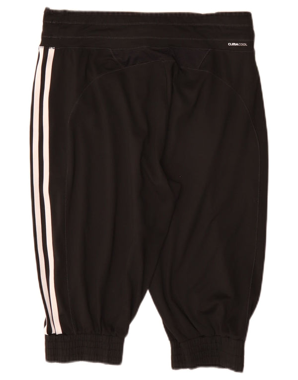 Adidas Womens Bermuda Sports Shorts UK 12 Medium Black Polyester