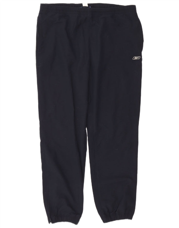 Reebok Herre træningsdragt Bukser Joggers Large Navy Blue Polyester