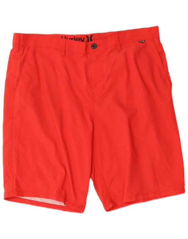 Hurley Herre Chino Shorts W38 XL Rød Polyester