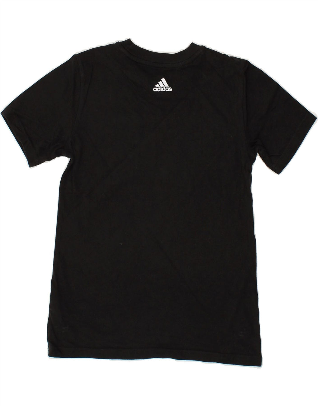 ADIDAS Boys Graphic T-Shirt Top 9-10 Years Black Cotton | Vintage Adidas | Thrift | Second-Hand Adidas | Used Clothing | Messina Hembry 