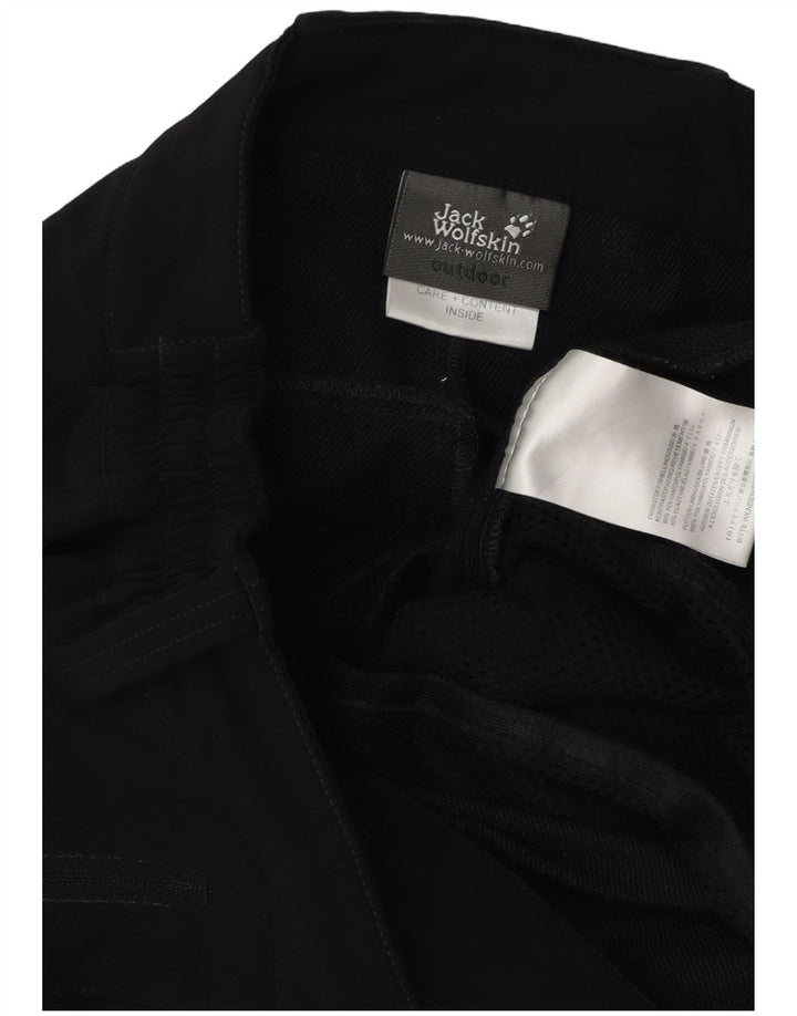 Jack Wolfskin Herre Vandre Cargo Bukser W33 L34 Sort Polyamid