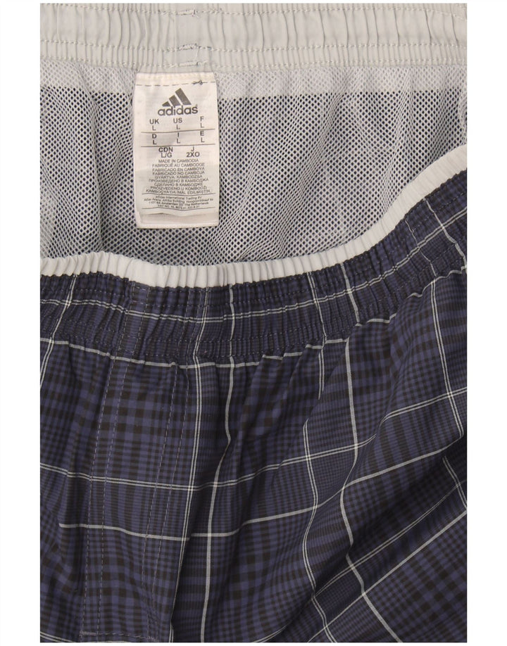 Adidas Herre Sportshorts Large Navy Blue Ternet Polyamid