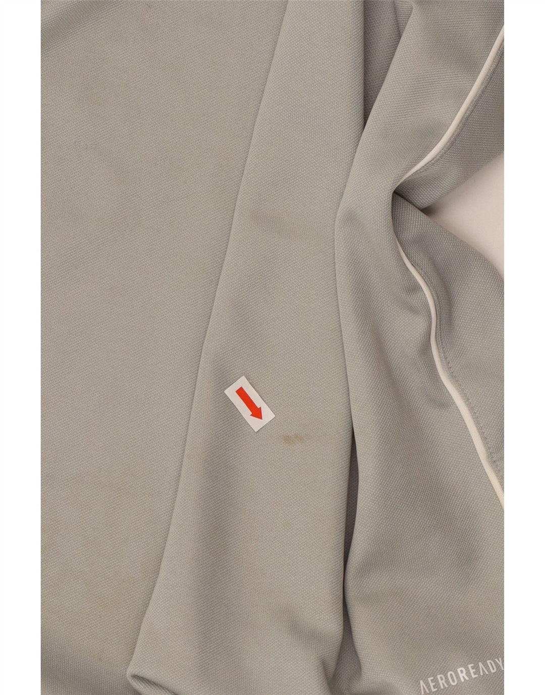 ADIDAS Herre Aeroready Zip Neck Pullover Træningsdragt Top XL Grå Polyester