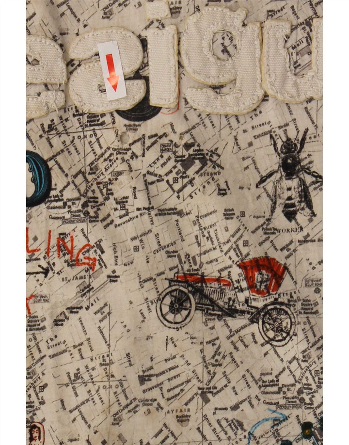 Desigual Herre grafisk T-shirt Top Stor flerfarvet bomuld