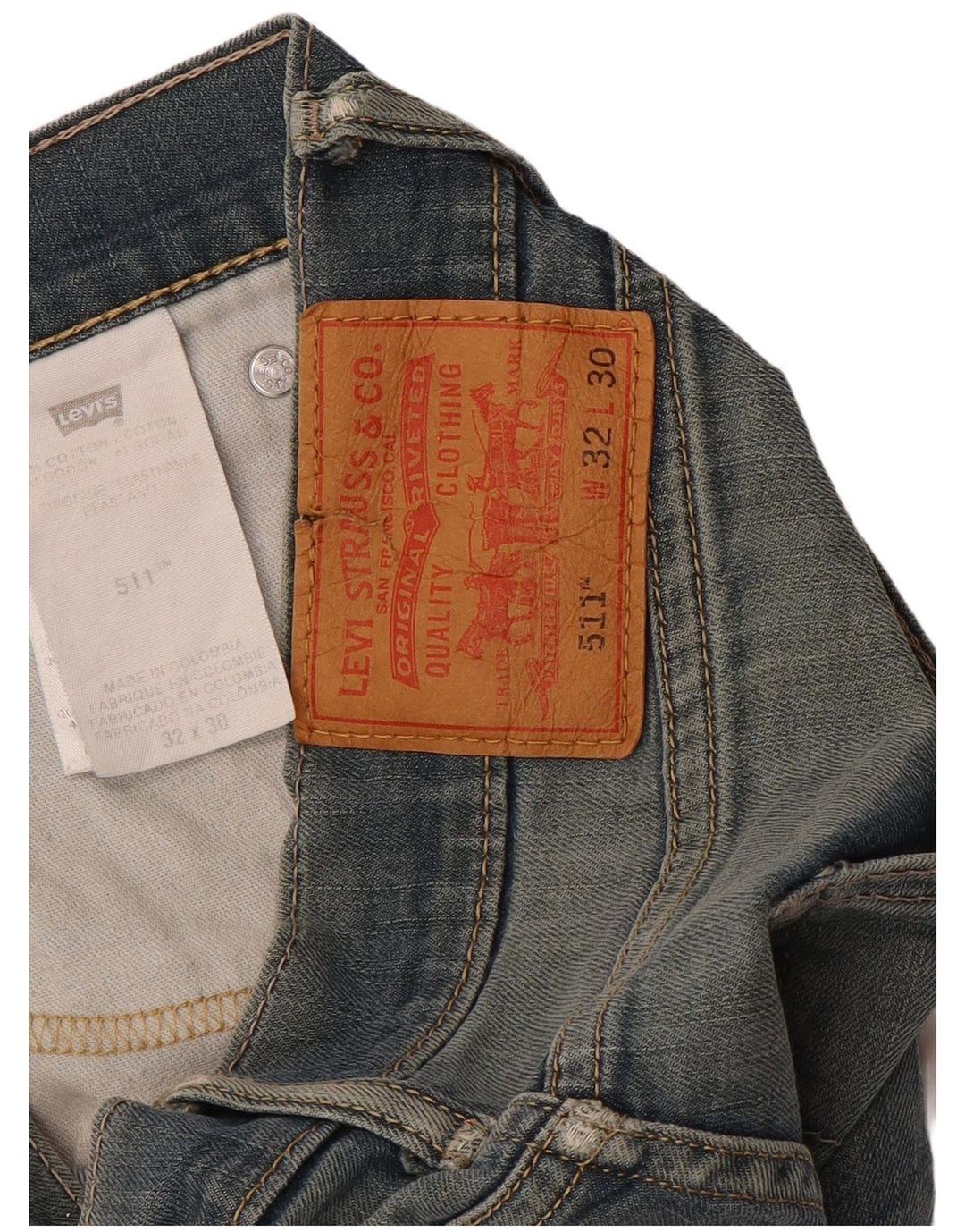 Levi's Herre 511 Slim Jeans W32 L28 Blå Bomuld