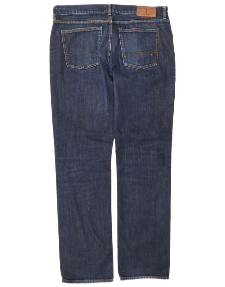 Tommy Hilfiger Herre Slim Jeans W36 L24 Marineblå Bomuld
