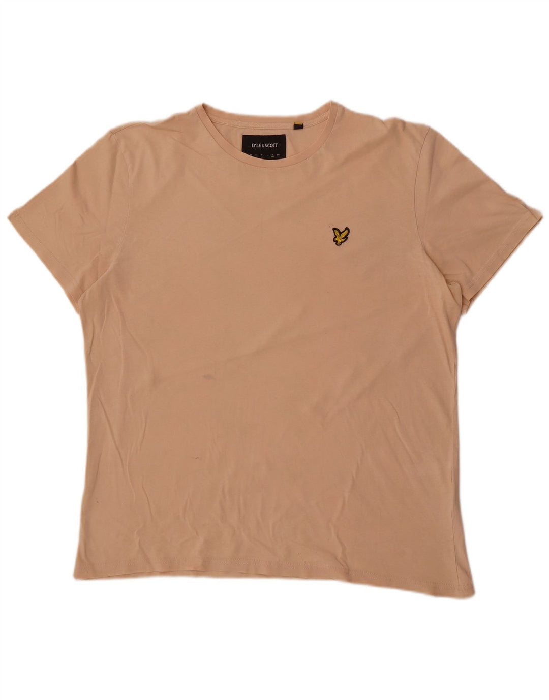 Lyle & Scott Herre T-Shirt Top XL Beige Bomuld