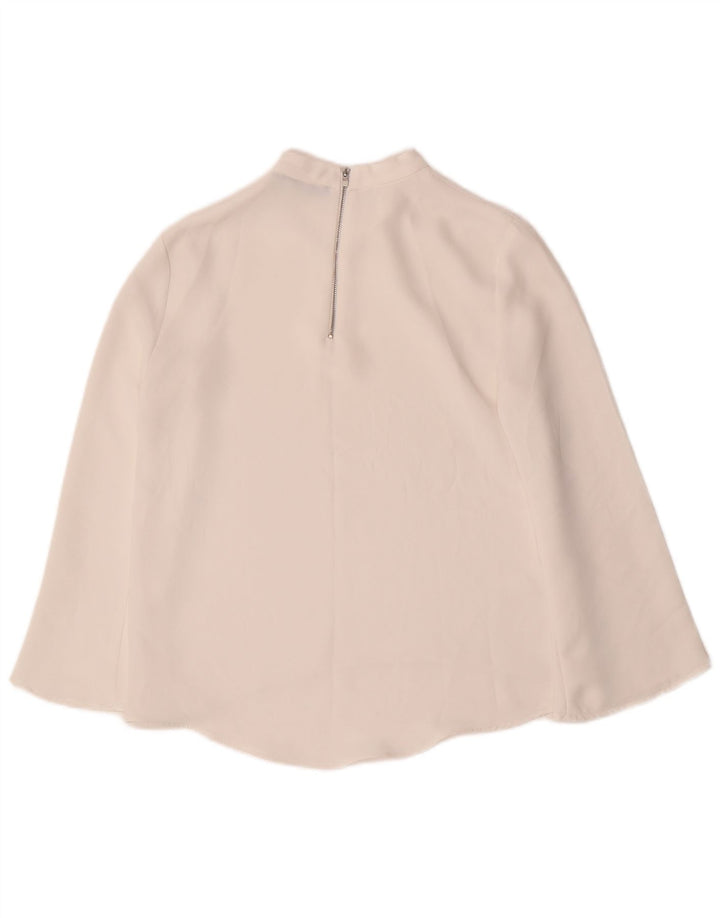 Zara Womens 3/4 Sleeve Blouse Top UK 6 XS White