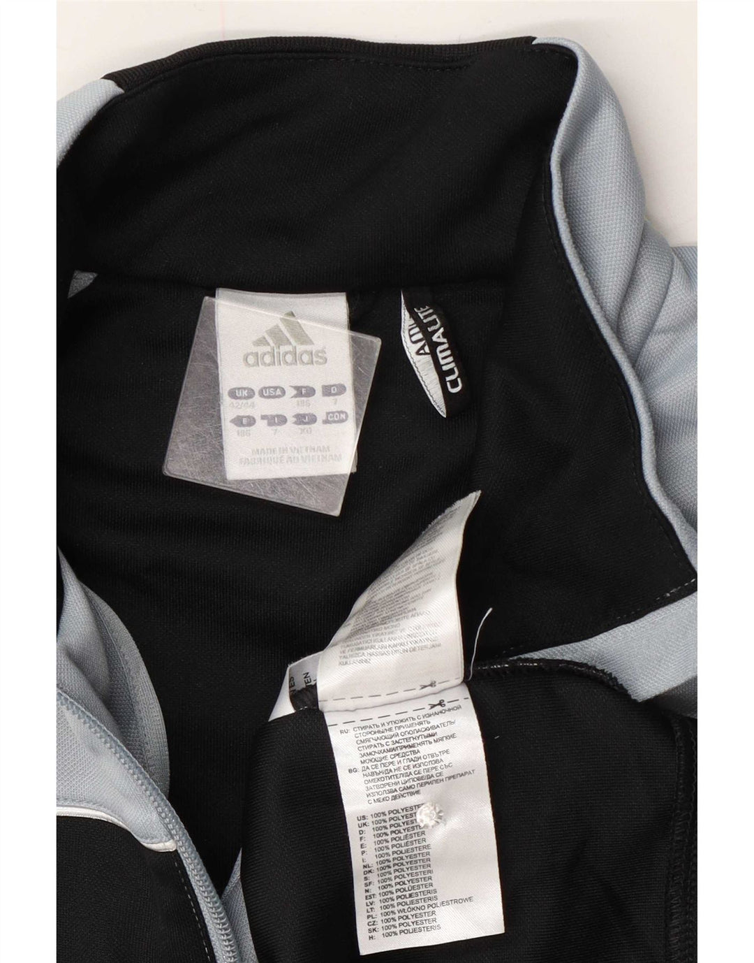 Adidas Herre Climalite Pullover Træningsdragt Top UK 42/44 Stor Sort