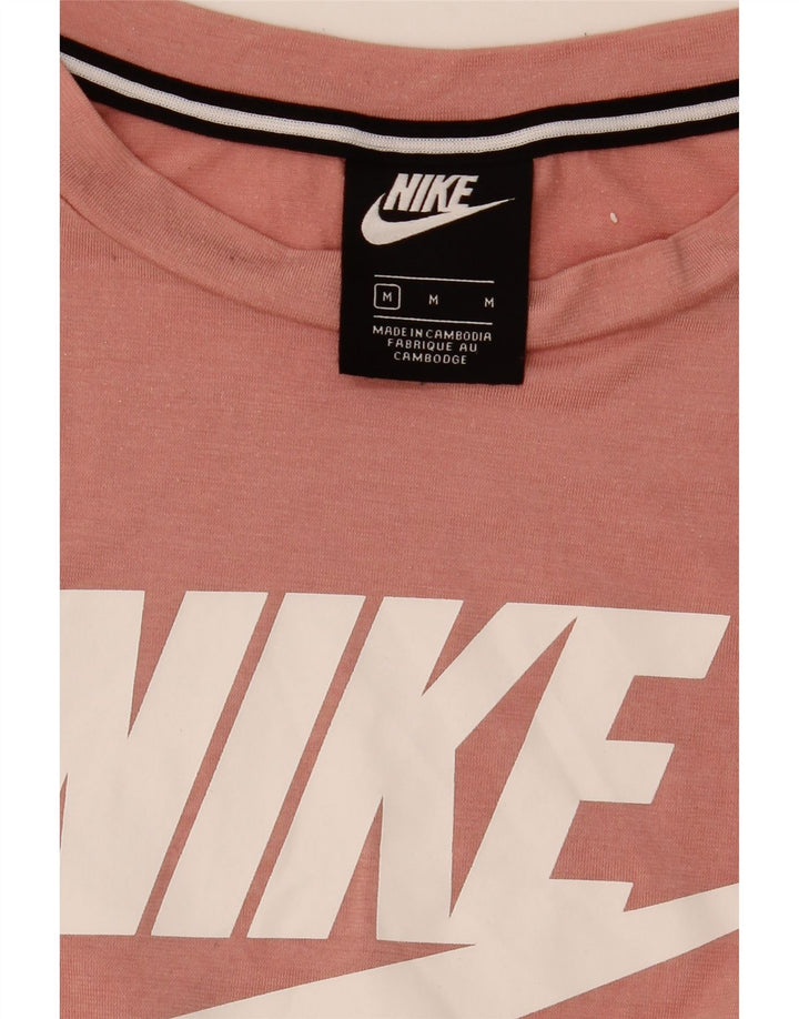 Nike Grafisk T-Shirt Top UK 14 Medium Pink