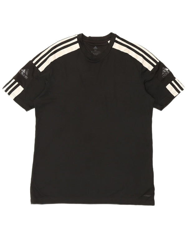 Adidas Herre Aeroready Grafisk T-Shirt Top Medium Sort Colourblock