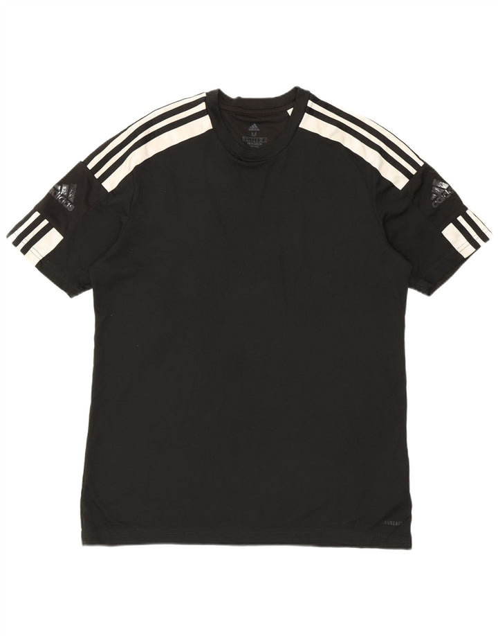 Adidas Herre Aeroready Grafisk T-Shirt Top Medium Sort Colourblock