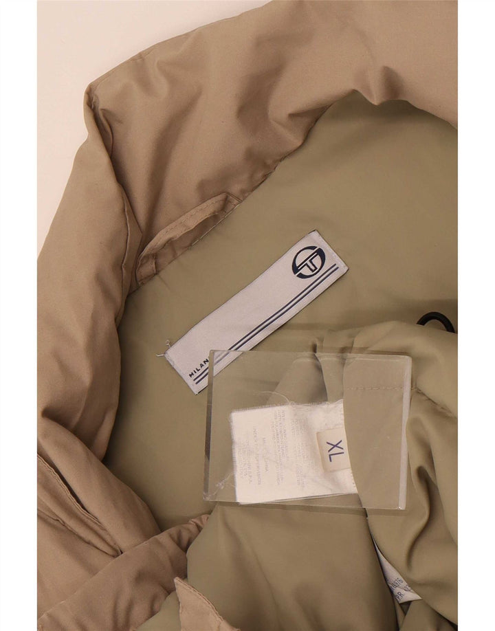 Sergio Tacchini Herre polstret jakke UK 42 XL Beige Polyester