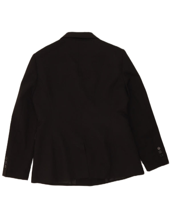 Etam Dame 3 Button Blazer Jacket UK 16 Large Black Polyester