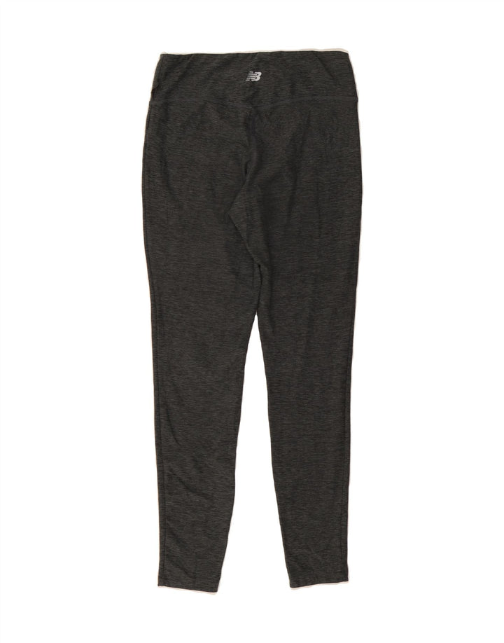 NEW BALANCE Womens Leggings UK 12 Medium  Grey Flecked Polyester Vintage New Balance and Second-Hand New Balance from Messina Hembry 