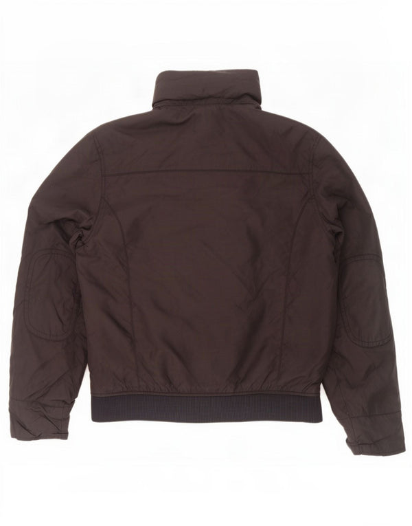 Zara Herre Hooded Windbreaker Jacket UK 40 Large Black