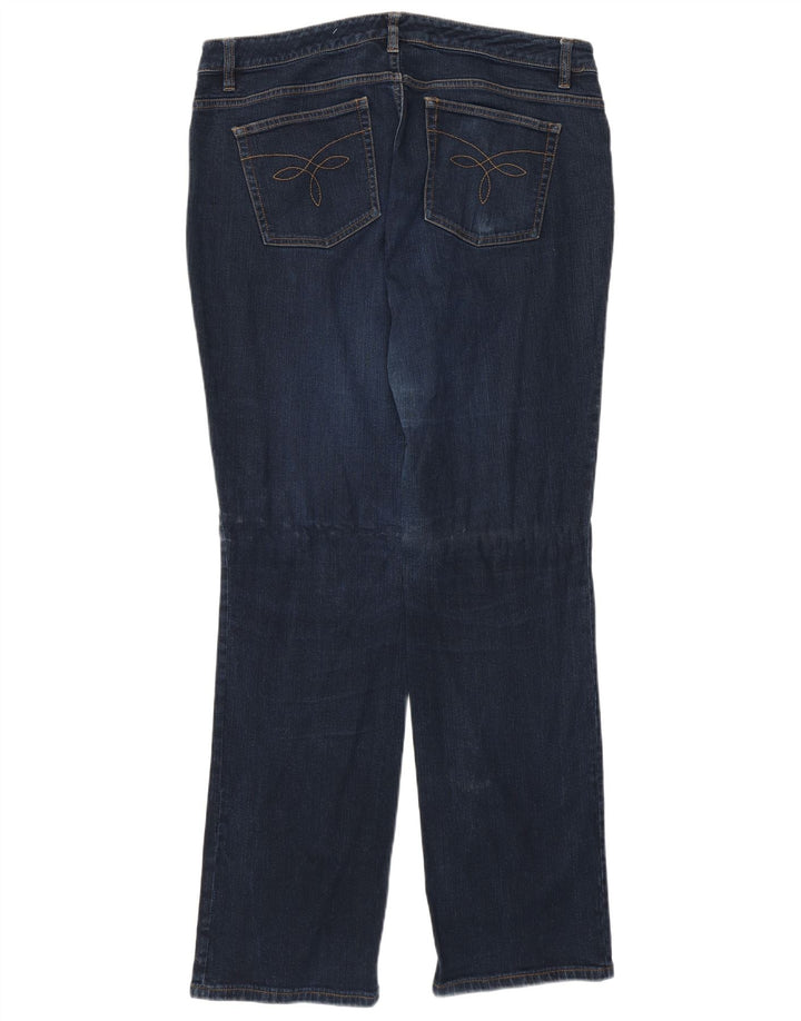 Chaps Lige Dame Jeans US 14 XL W38 L31 Blå Bomuld
