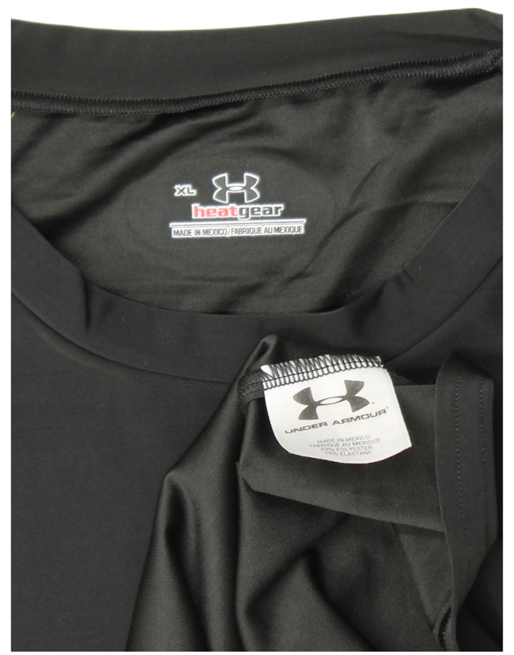UNDER ARMOUR Boys Heat Gear Vest Top 13-14 år XL Sort Polyester