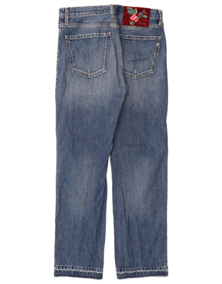 Replay Dame Straight Jeans W26 L30 Blå Bomuld