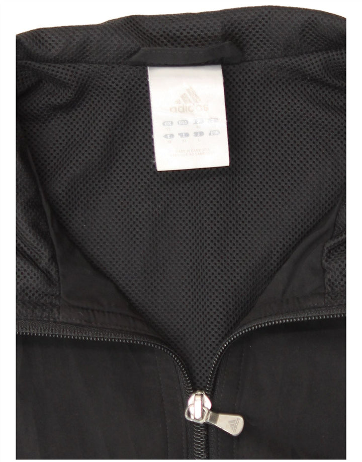 Adidas træningsdragt topjakke til kvinder UK 12 Medium Sort Polyester
