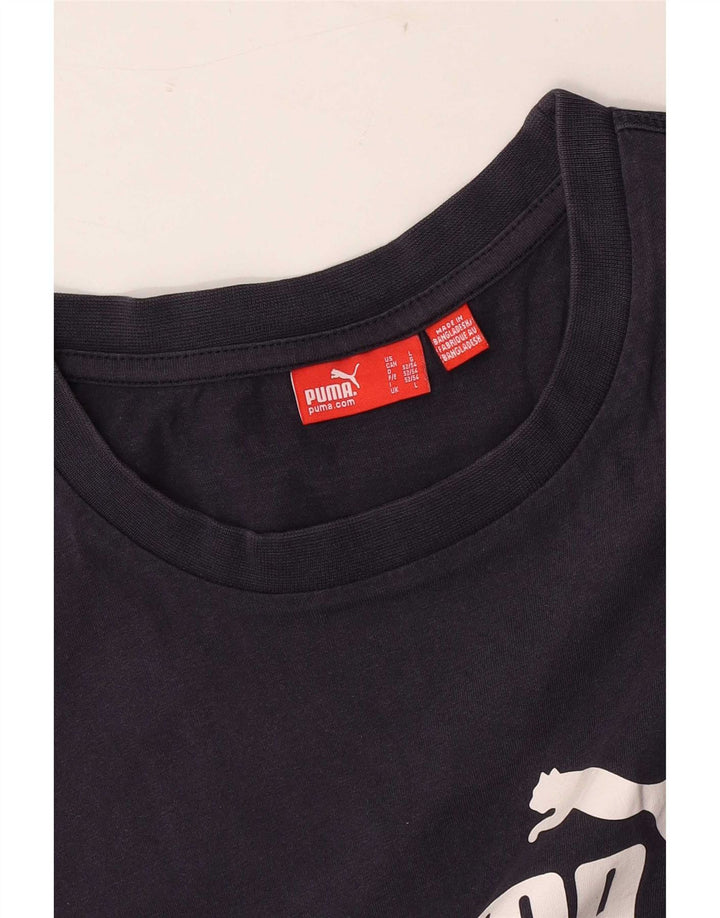 Puma Herre Grafisk Vest Top Stor Marineblå