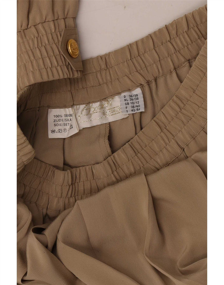 Apart Womens Oversized 2-delt nederdelsæt UK 10/12 Medium W28 Beige Silke