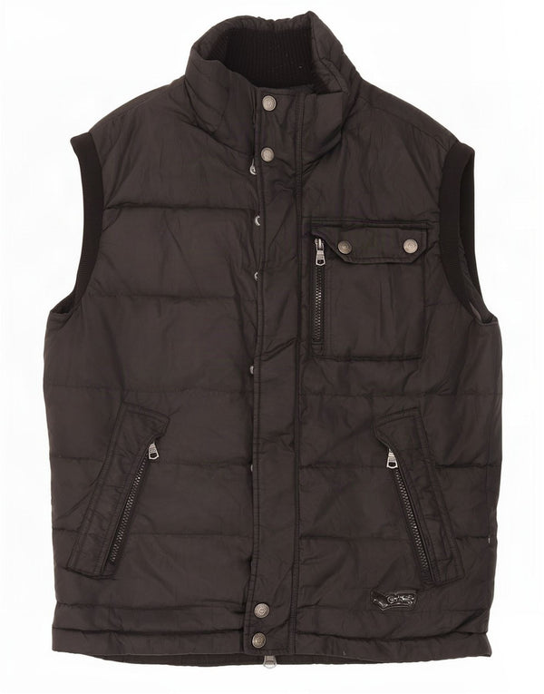Gas Polstret Gilet UK 38 Medium Sort Nylon