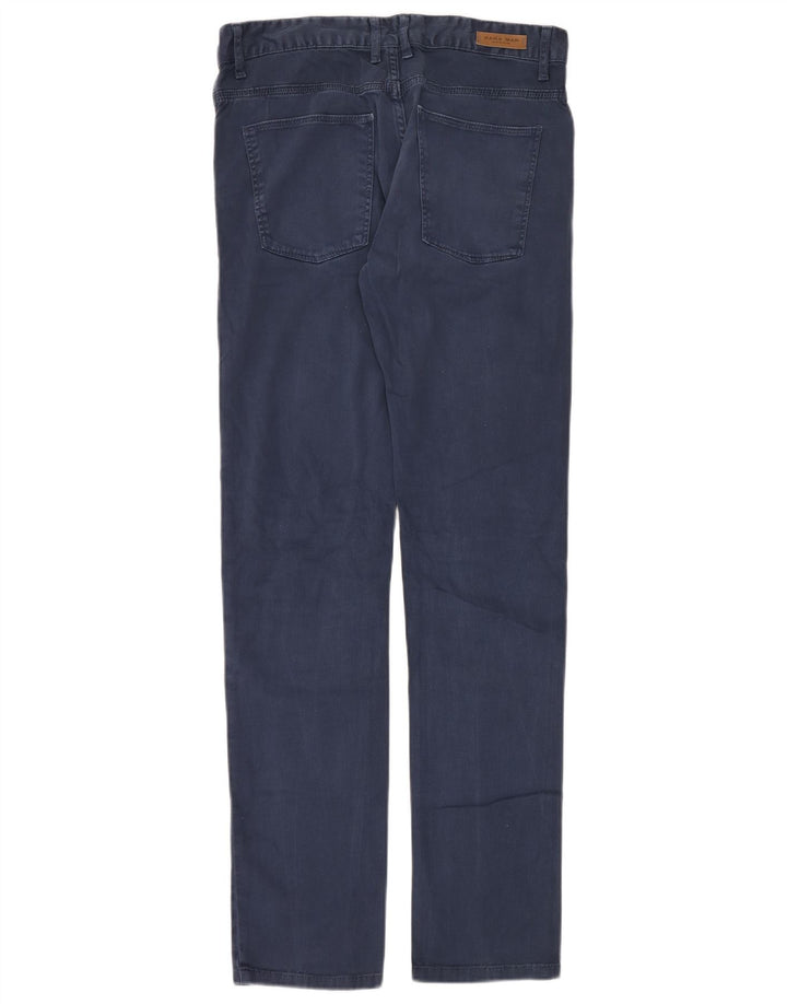 Zara Herre Slim Casual Bukser EU 40 Medium W31 L34 Blå
