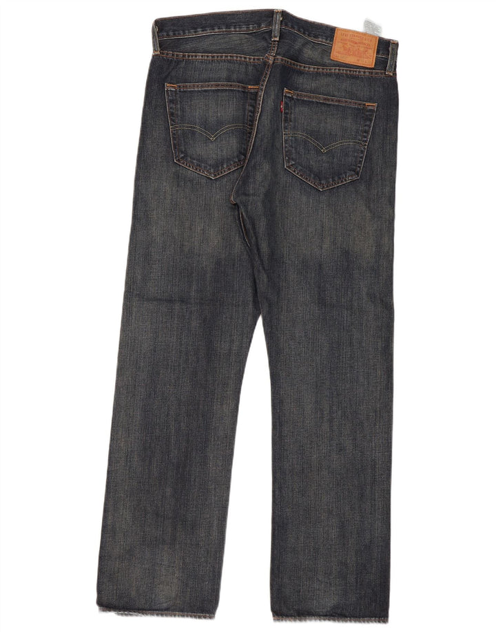 Levi's herre 501 lige jeans W36 L32 marineblå bomuld