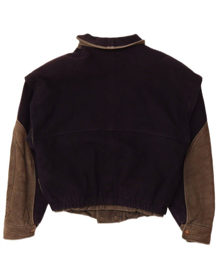 VITTORIO FORTI Bomberjakke til kvinder IT 46 Stor marineblå viskose