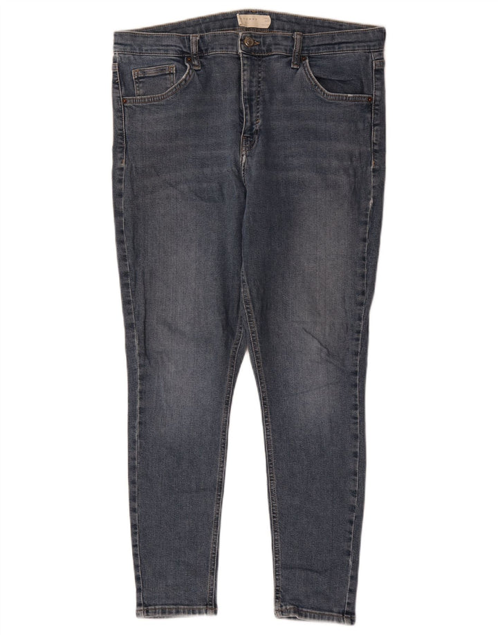 Topshop Dame Jamie Skinny Jeans W34 L25 Blå Polyester