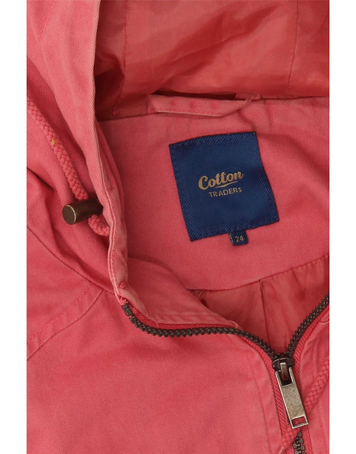 Cotton Traders Dame Hooded Parka Jacket UK 24 4XL Pink