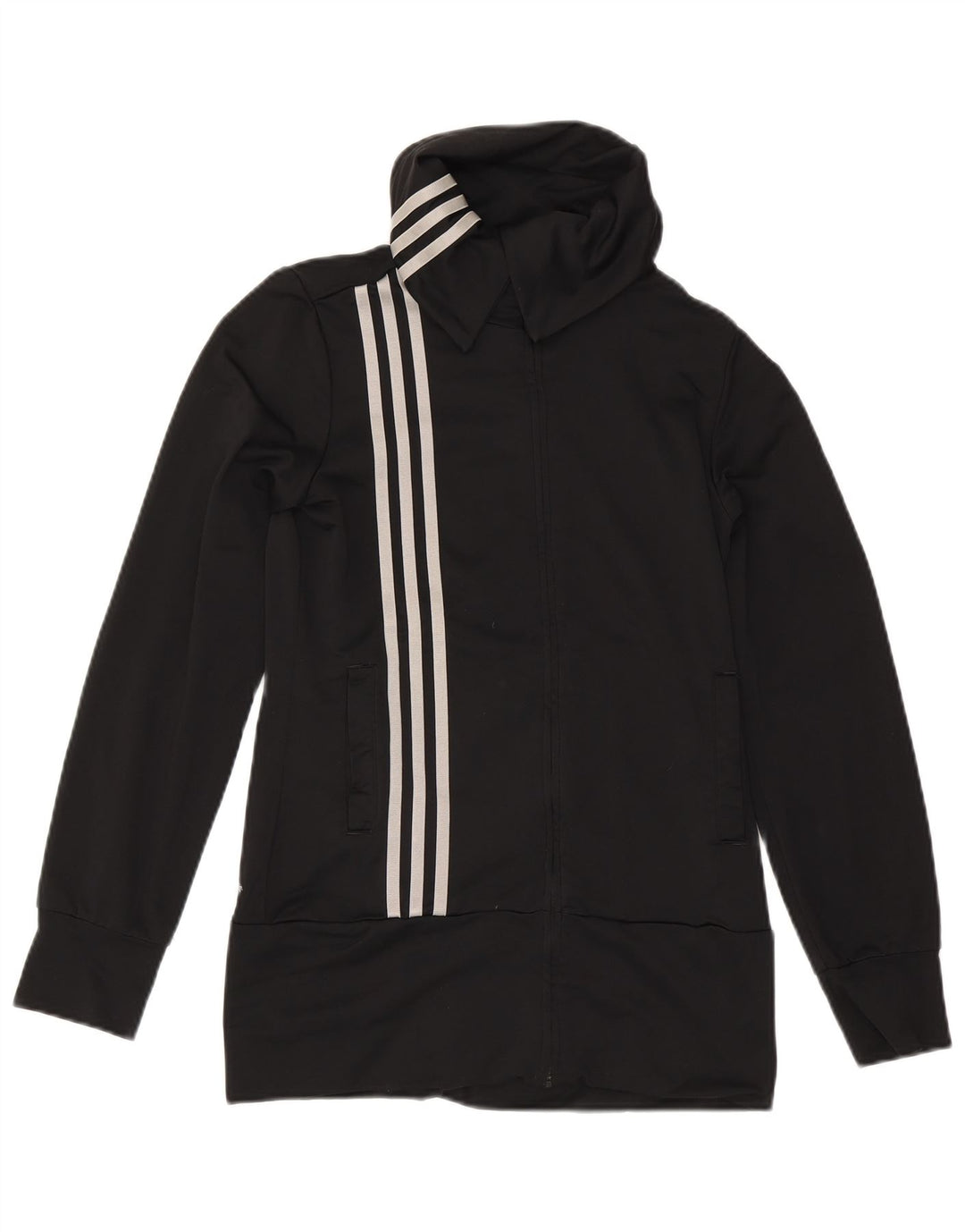 Adidas træningsdragt topjakke til kvinder UK 10 Lille sort polyester