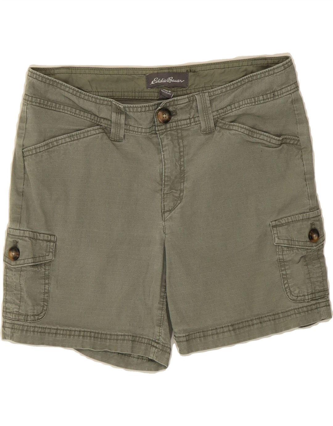 EDDIE BAUER Womens Cargo Shorts US 6 Medium W30  Khaki Cotton Vintage Eddie Bauer and Second-Hand Eddie Bauer from Messina Hembry 