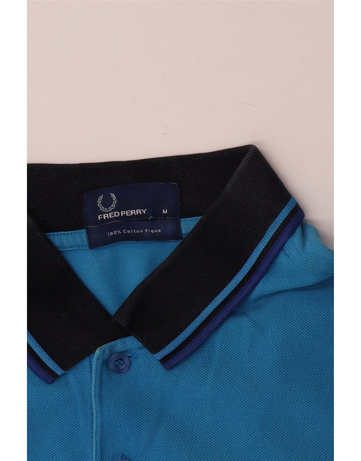 Fred Perry herre poloshirt Medium blå bomuld