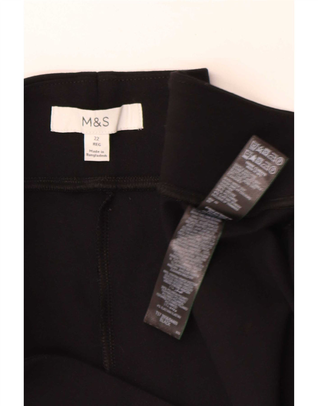 Marks & Spencer Træningsdragtsbukser til kvinder UK 22 3XL Sort Viscose