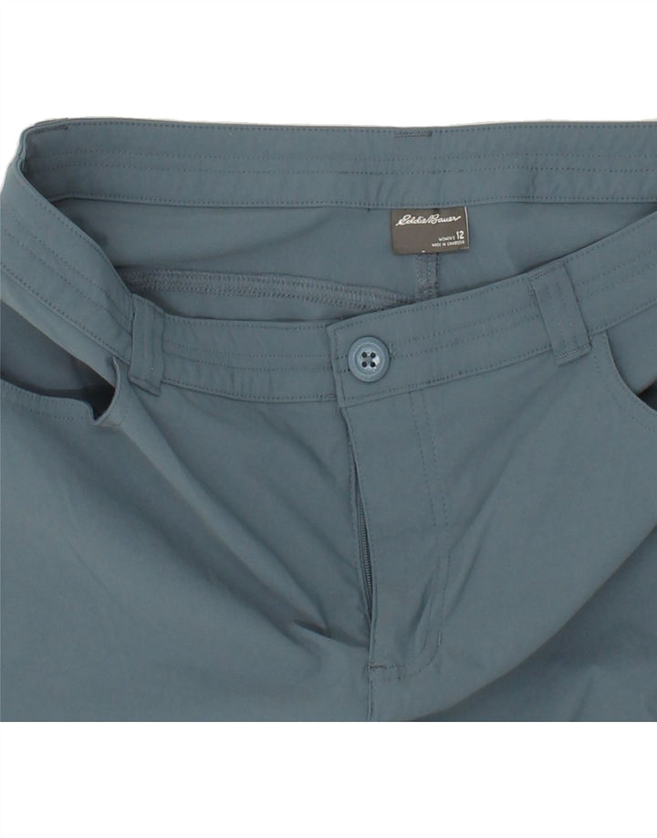 EDDIE BAUER Dame Capri Cargo Bukser US 12 Large W36 L21 Blå Nylon