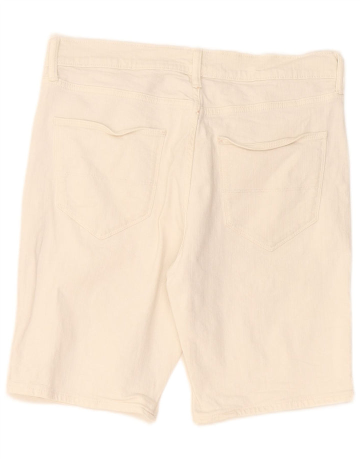Marks & Spencer Herre denimshorts W32 Medium White Bomuld