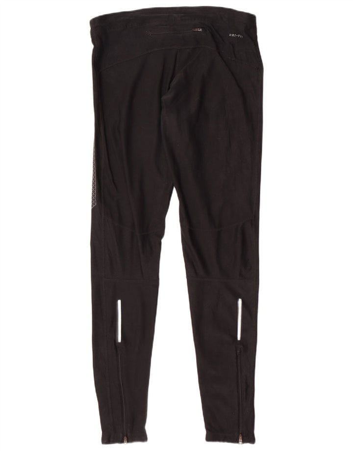Nike Dame Dri Fit Leggings UK 12 Medium Sort Polyester