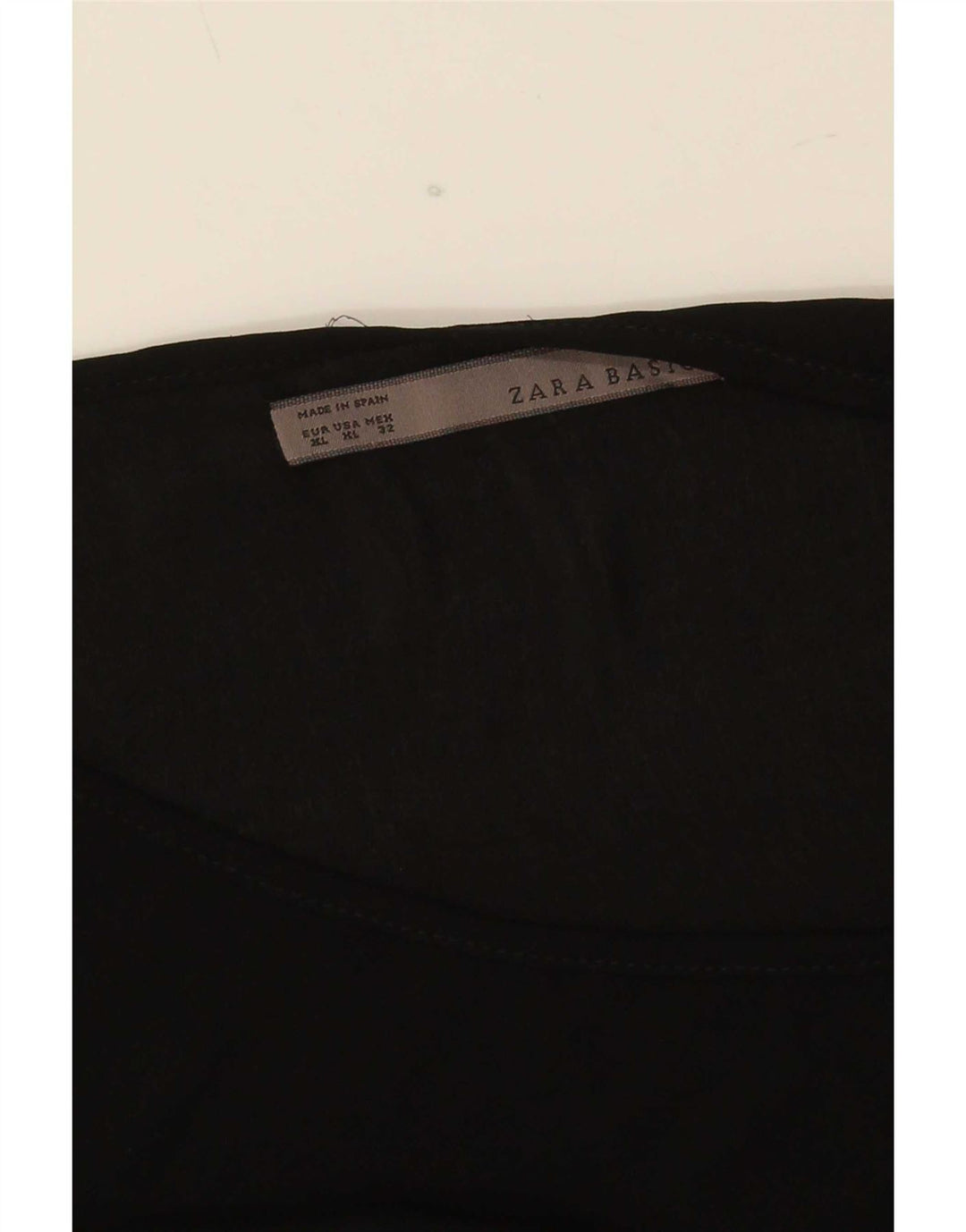 Zara Dame Oversized Bluse Top UK 18 XL Sort
