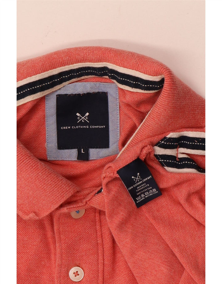 CREW CLOTHING Herre poloshirt Stor orange bomuld